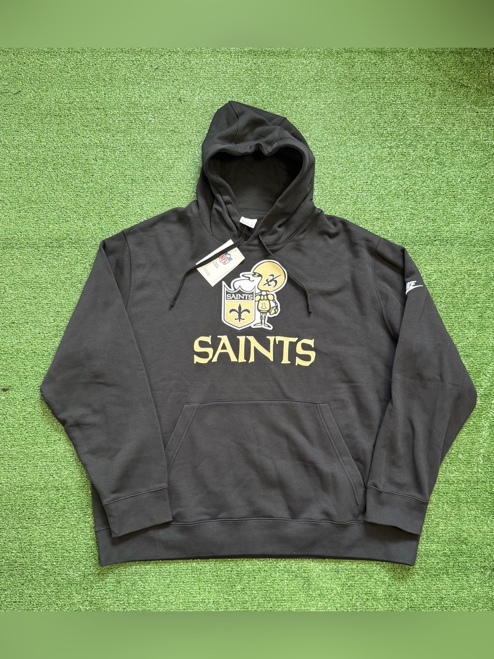 NFL New Orleans Saints Nike 2025 Rewind Club Pullover Hoodie - Black  2XL